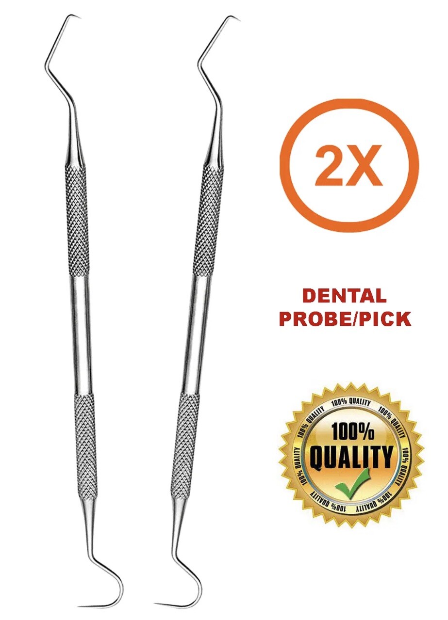 Eliminador de hilo dental para limpieza de dientes dentales acero inoxidable 2PC