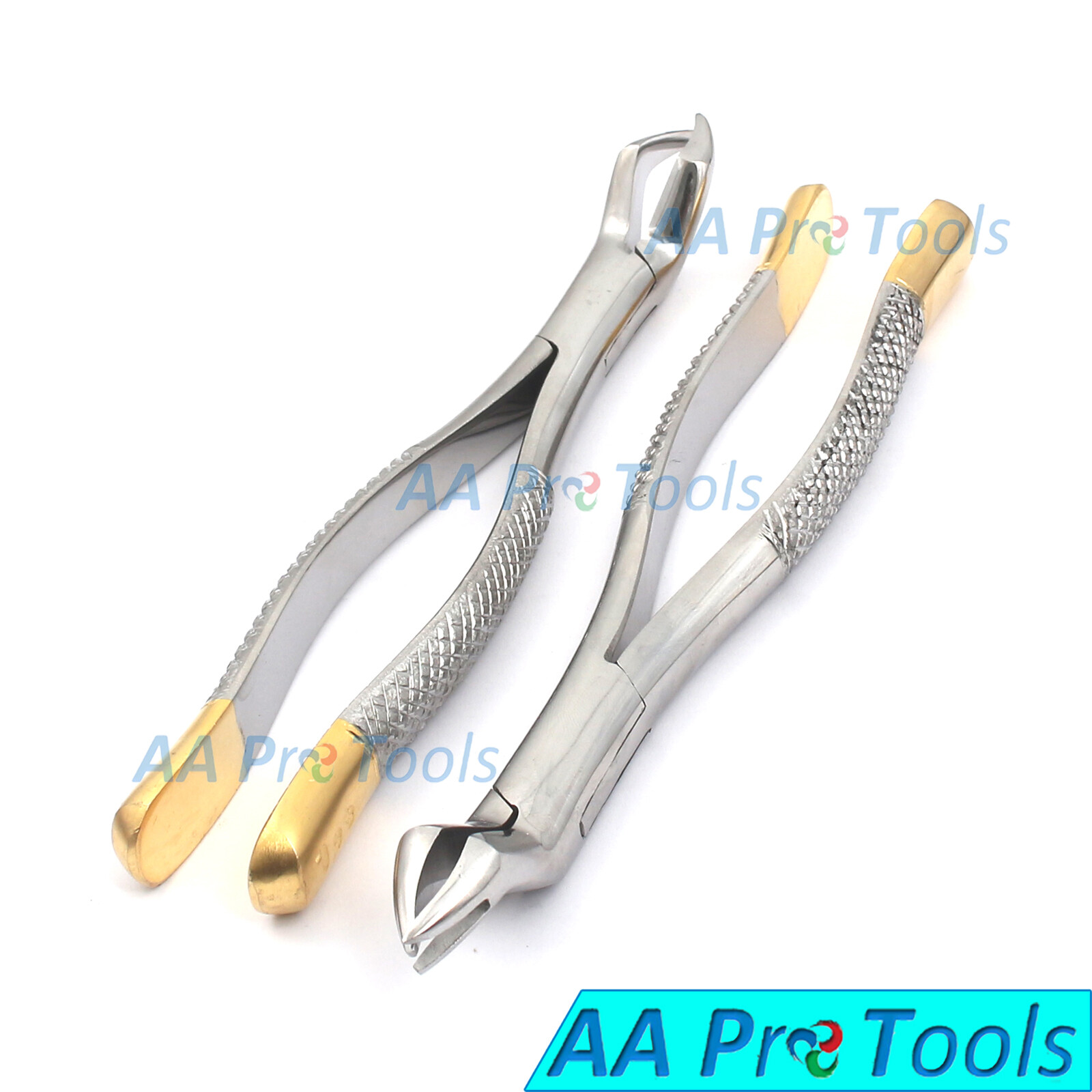 Extracting Forceps #88R #88L Molars Gold Handles Oral Surgery Dental Instruments