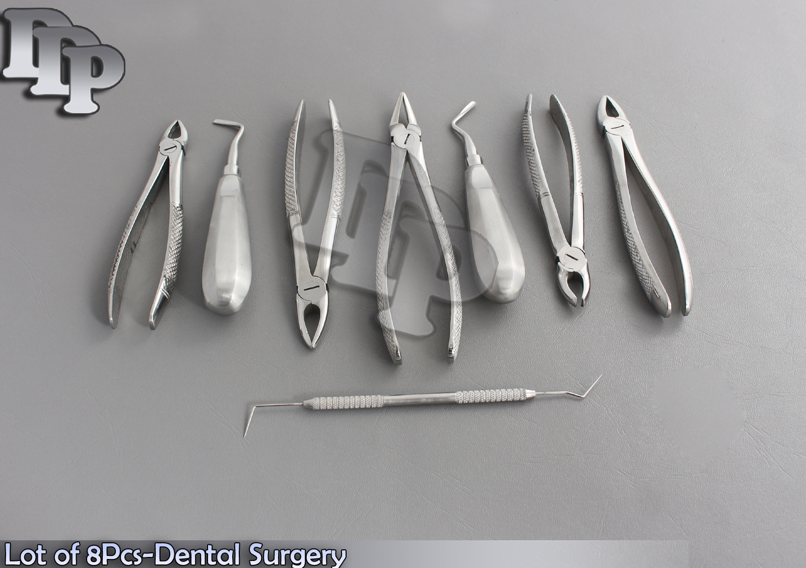 Lot of 8Pcs-Dental Surgery Extracting,Elevators,Explorer Instruments SET Kit