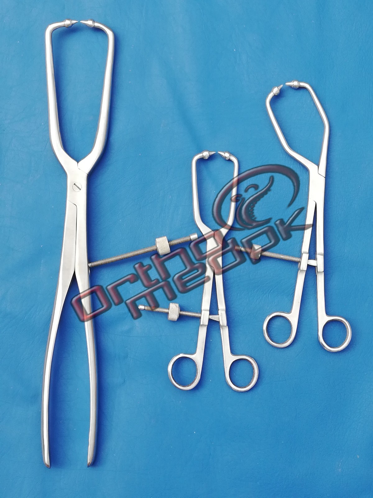 3 Assorted Reduction Forceps Surgical Orthopedic Instruments