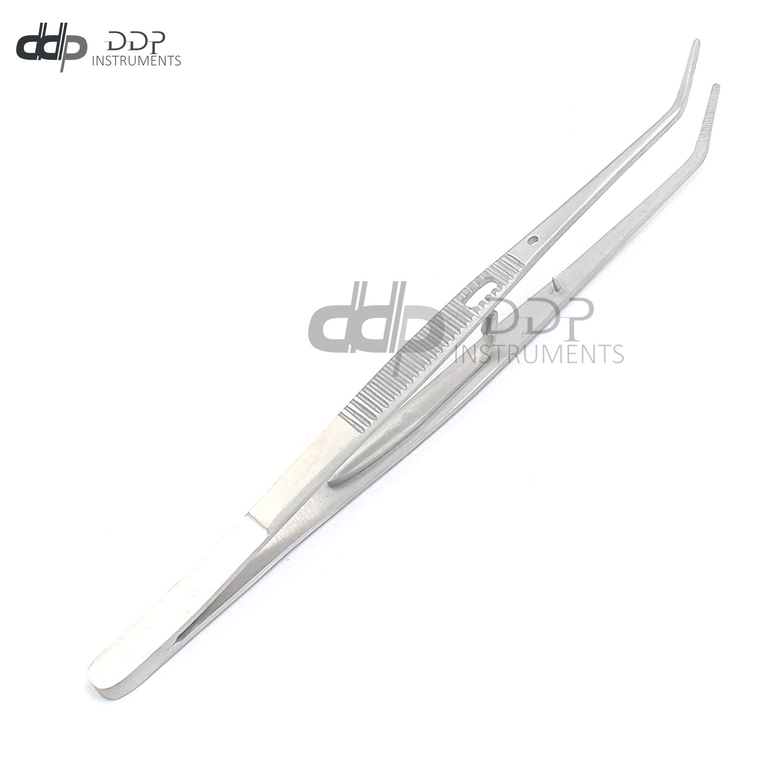 Dental Cotton & Dressing Pliers Self-locking Grooved Tips Surgical Dentist Instr