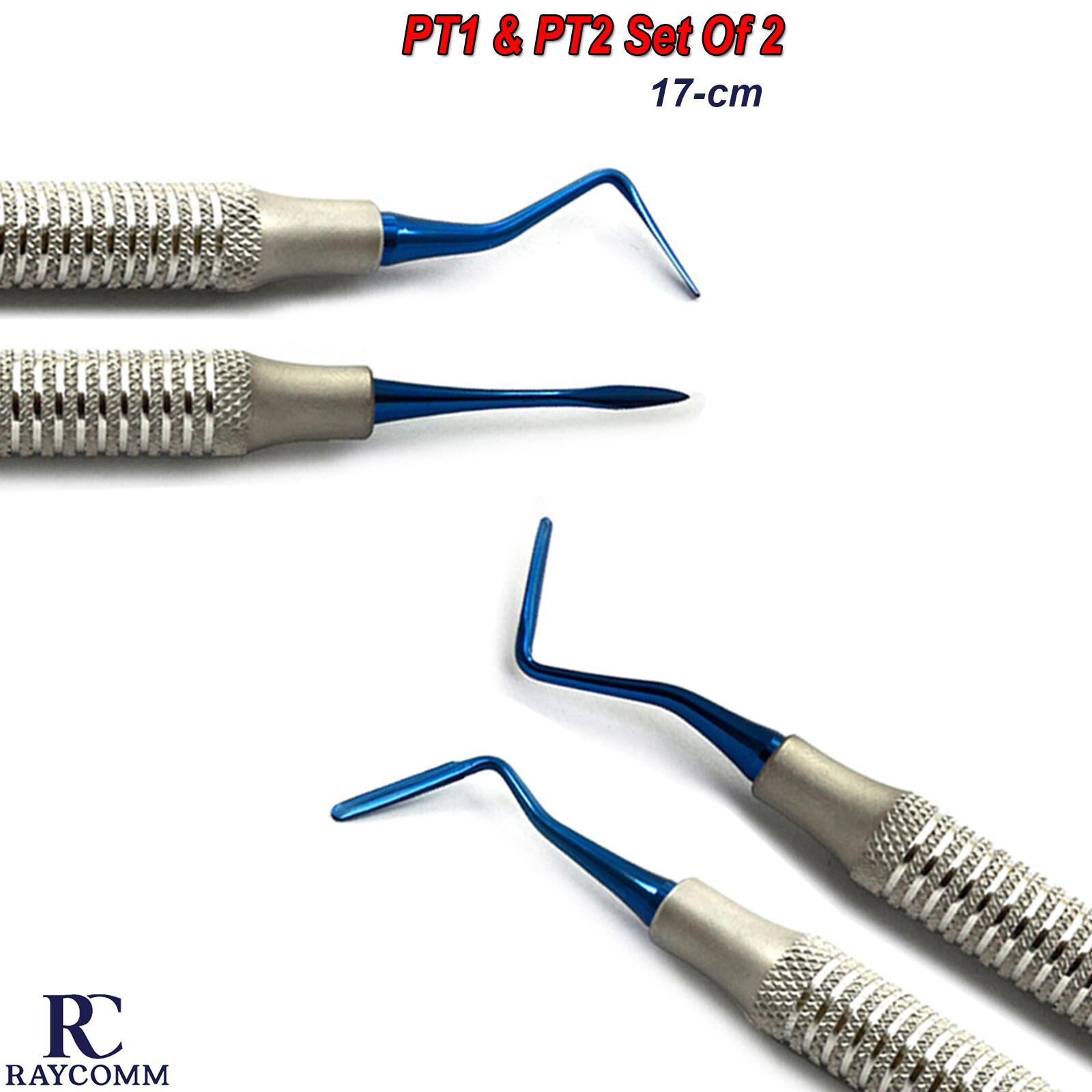 Dental Implant Tooth Atraumatic Extraction PT1 & PT2 Scaler Periodontal Set Of 2