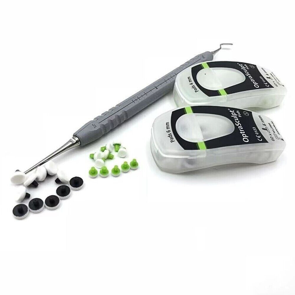 Dental Foam Pads Kit Veneer Composite Resin Filling Spatula Handle Mold Foam Pad