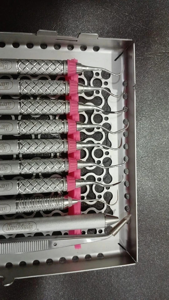 Hu Friedy Dental Hygiene Instruments Set of 10 PCS With Sterlization Cassette