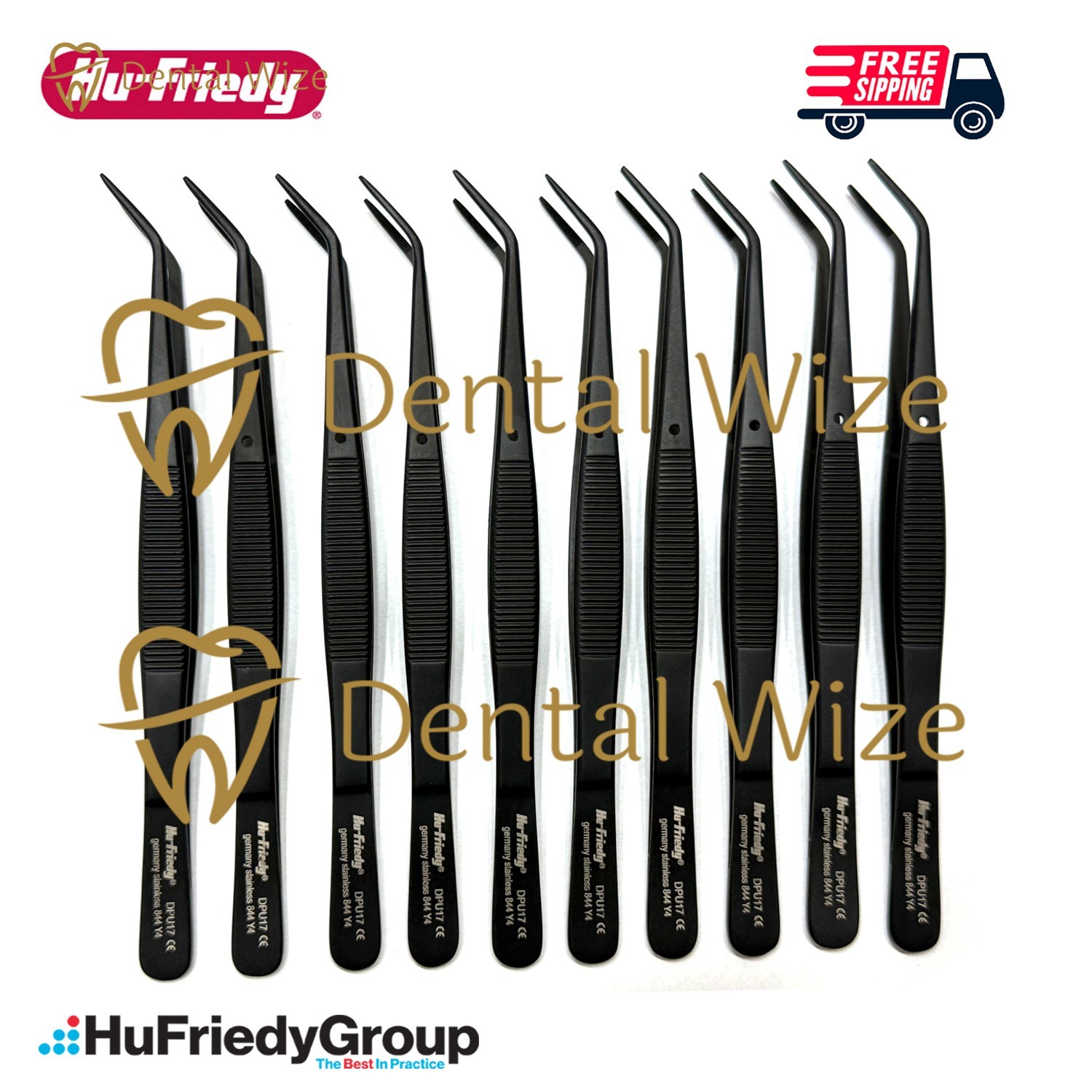 Hu-Friedy Utility Pick Up DPU17 Dental Dressing Plier Lot of 10 Pcs