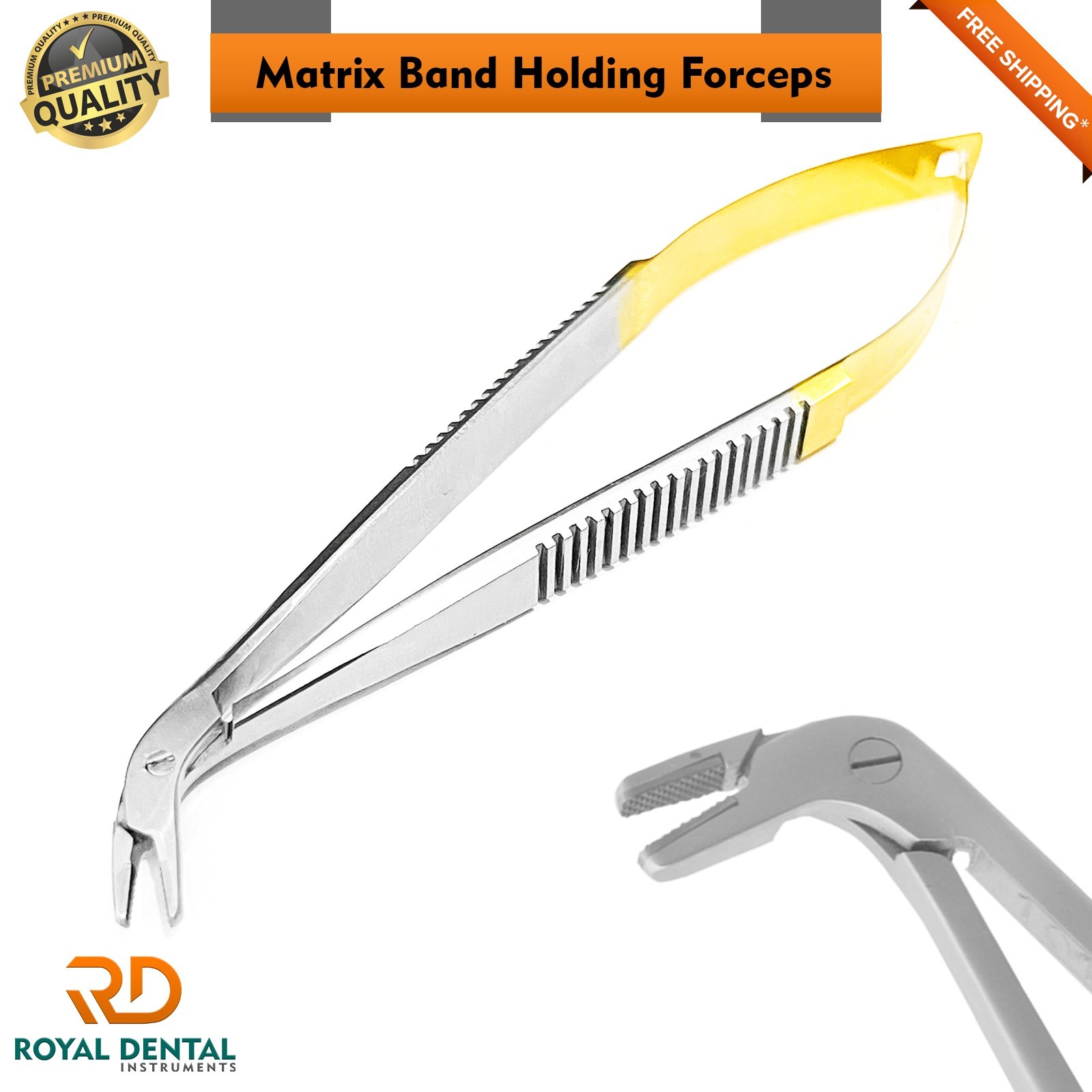 Dental Sectional Hold Matrix Inserting Band Holding Forceps Tweezers TC Tip