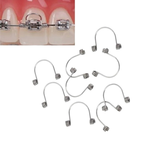 100× Dental Torque Spring Orthodontic Anterior Teeth Torque Rectangular Springs
