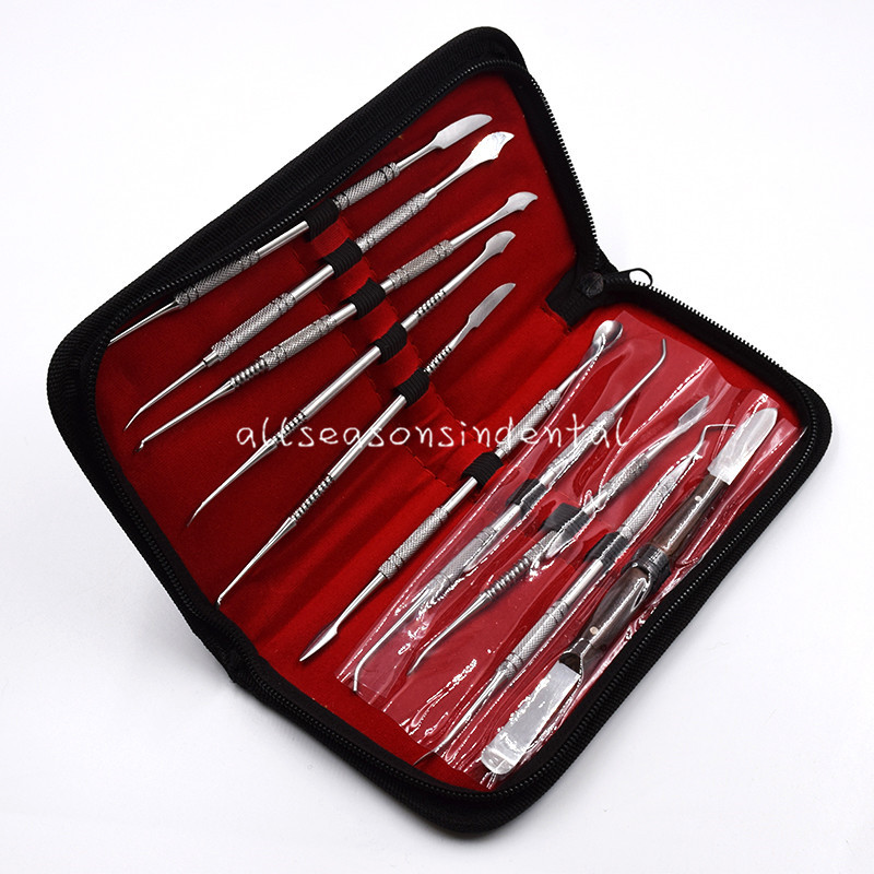 Dental Lab Equipment Surgical Wax Carving Tools Set Dentist Sculpture Knife Inst