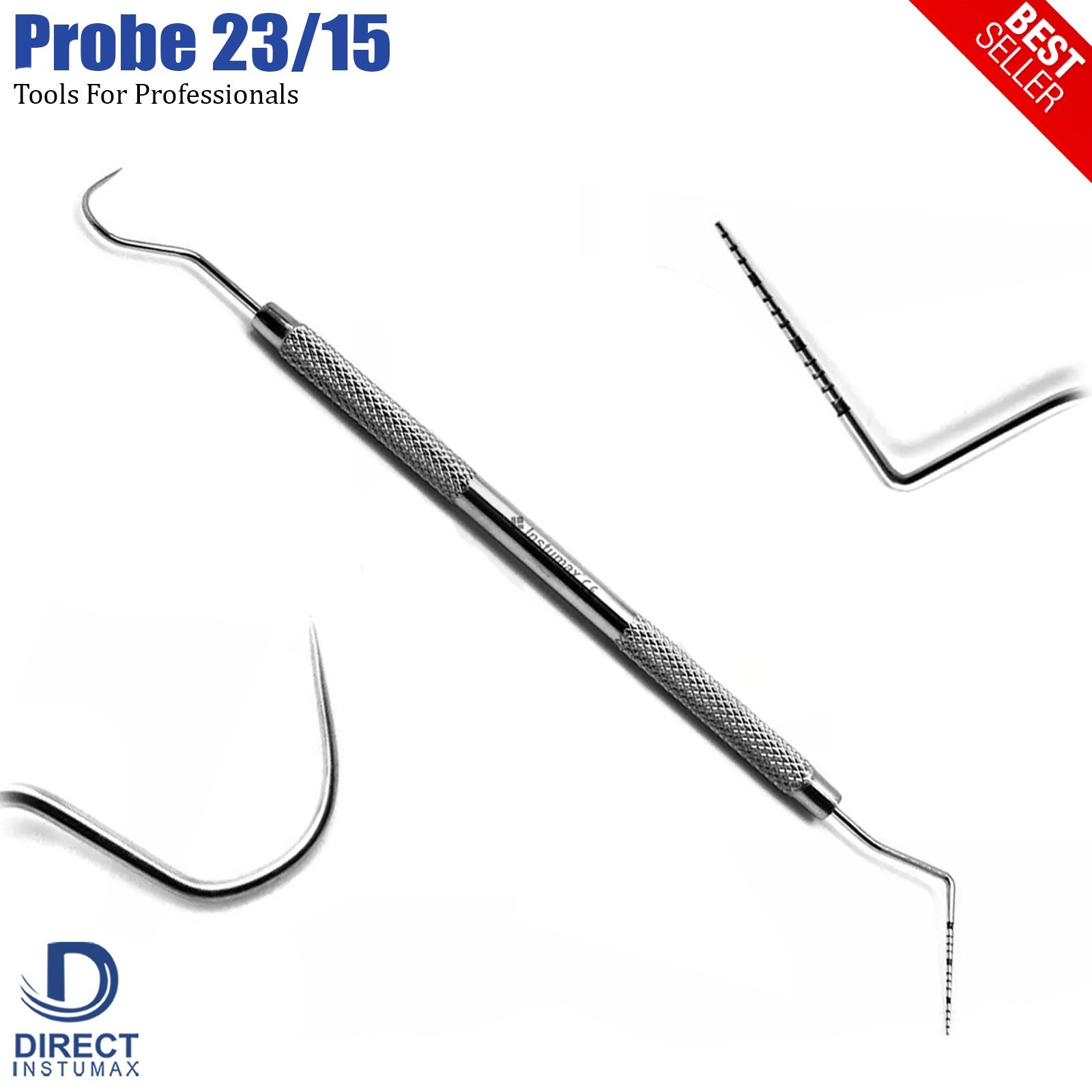 Dental Perio Explorer 23 Probe UNC 15 Color Marking Diagnostic Double Ended Tool