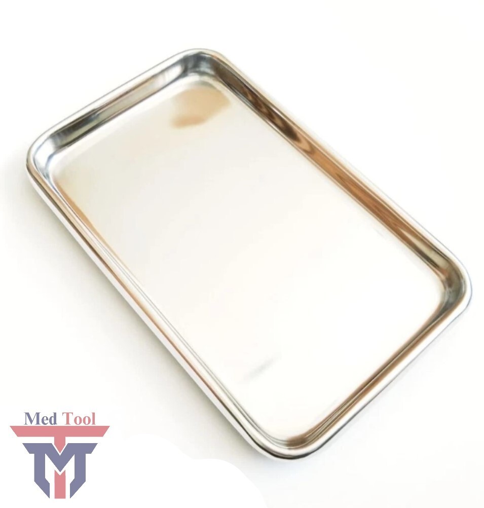 Small Instrument Tray Stainless Steel Tattoo/Piercing Medical Dental 10″x6″