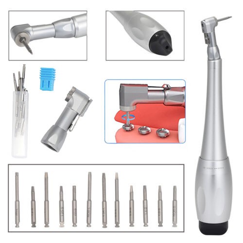 Dental Universal Implant Torque & 16 Drivers Wrench 2 Heads Adjustment Handpiece