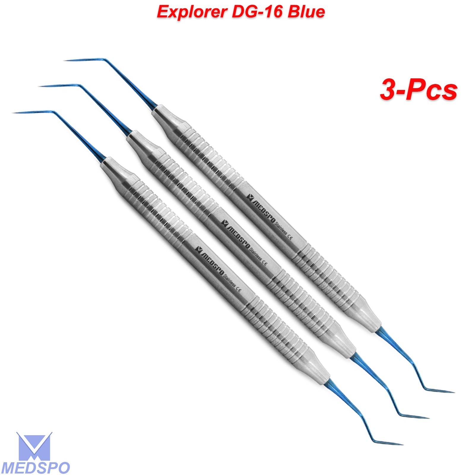 Dental DG-16 Endodontic Explorer Hygienist Hollow Handle Double End Instruments