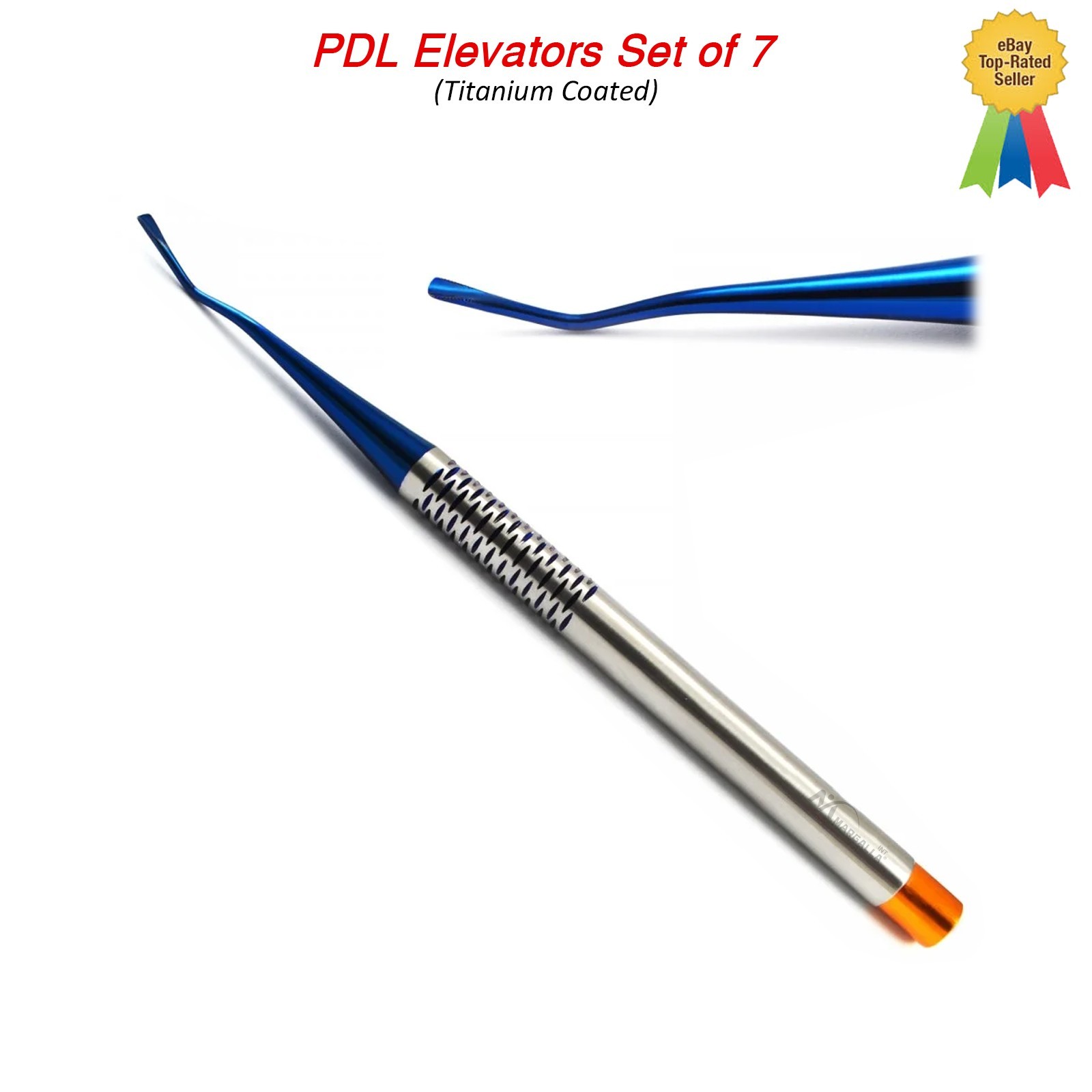 Dental PDL Luxating Root Elevators Set of 7 Precise Periotomes Tips Titanium Lab