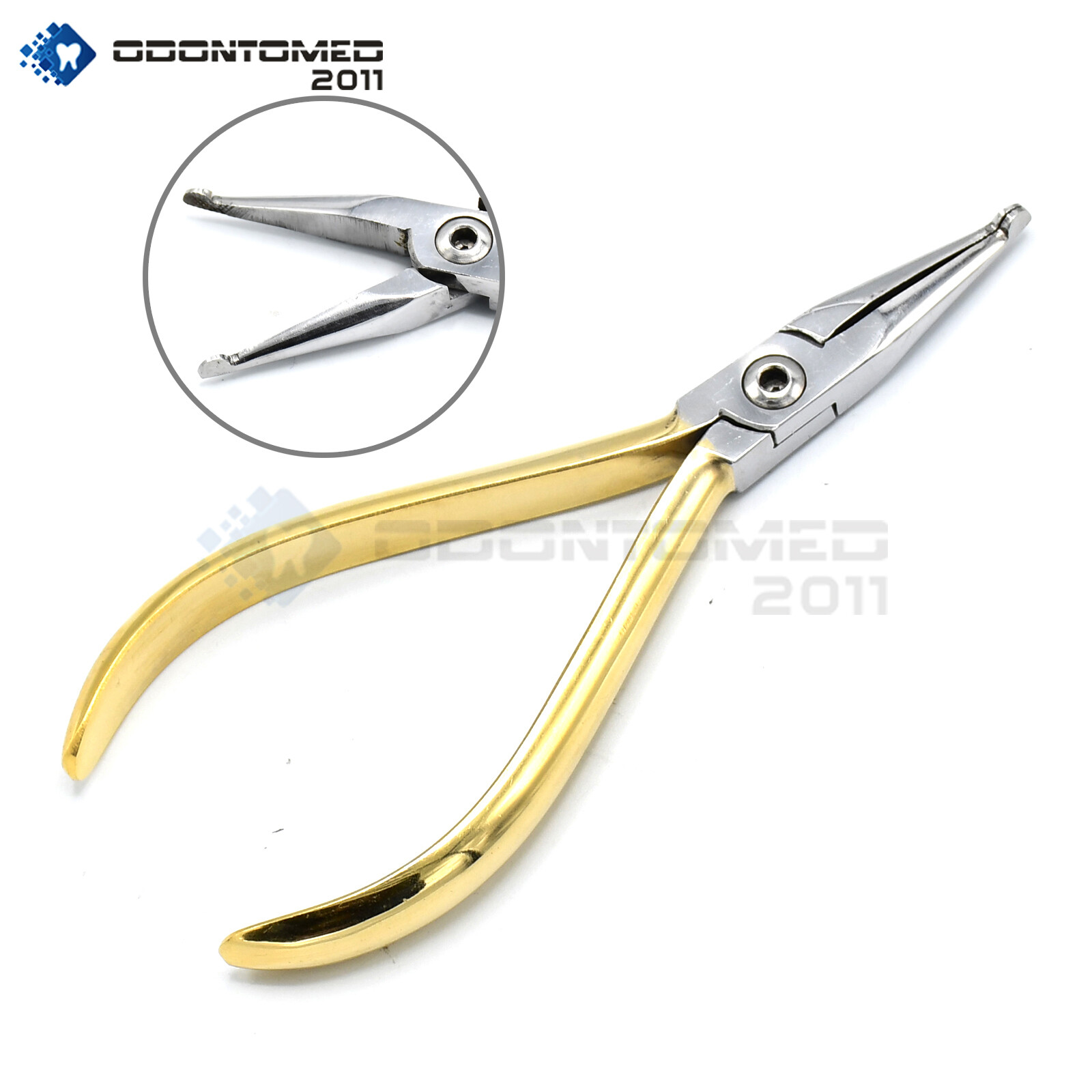 ODM How Crown Plier Straight Gold Plated Dental Instruments