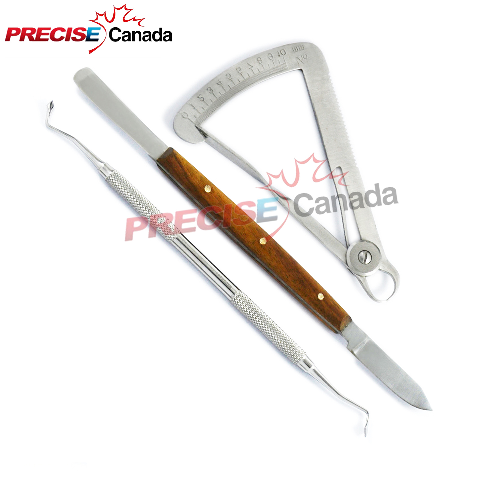 NEW DENTAL LWANSON CROWN CALIPER GAUGE FRAHM AMALGUM CARVER FAHEN WAX KNIFE LAB