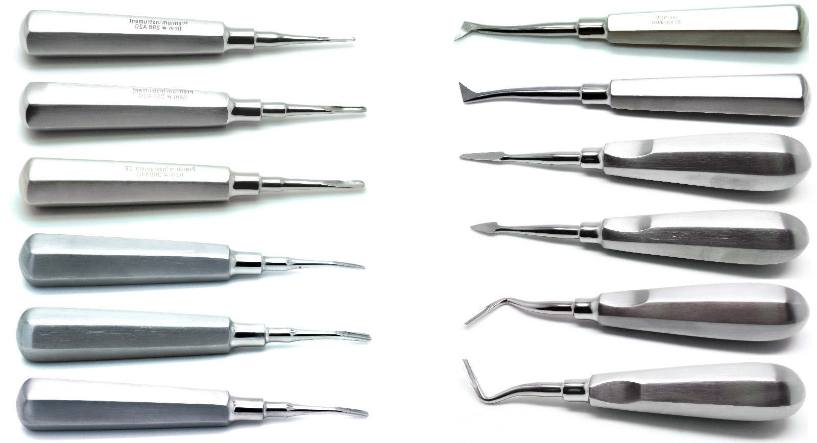 Dental Extracting Elevators Cogswell Cryer Spear Crane Apical Tools Set of 12