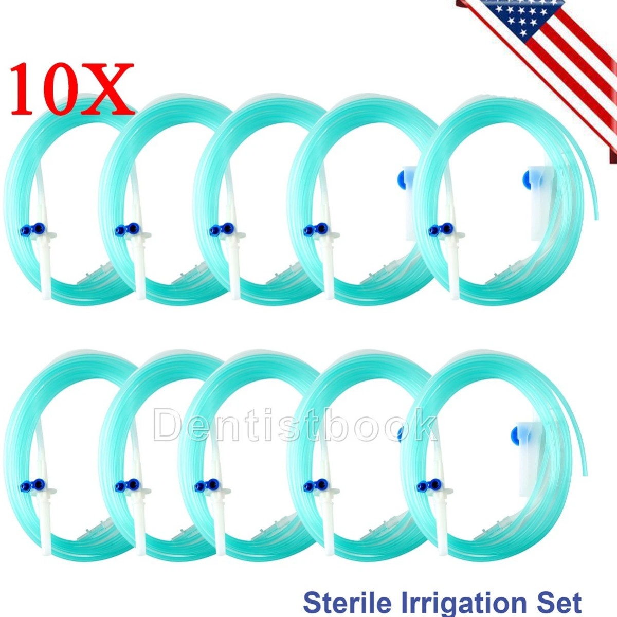10x Dental Implant Irrigation Tubes Disposable Sterile Irrigation Tubing Hose