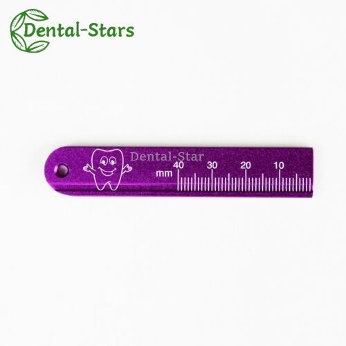 1Pcs Dental Endo Rulers Span Aluminium Measuring Scale Gauge 5 Colors