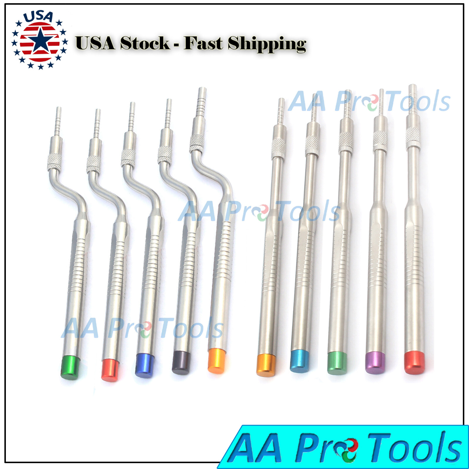 Sinus Lift Osteotomes Kit Straight Off Set Concave Dental Implant InstrU DN-2367