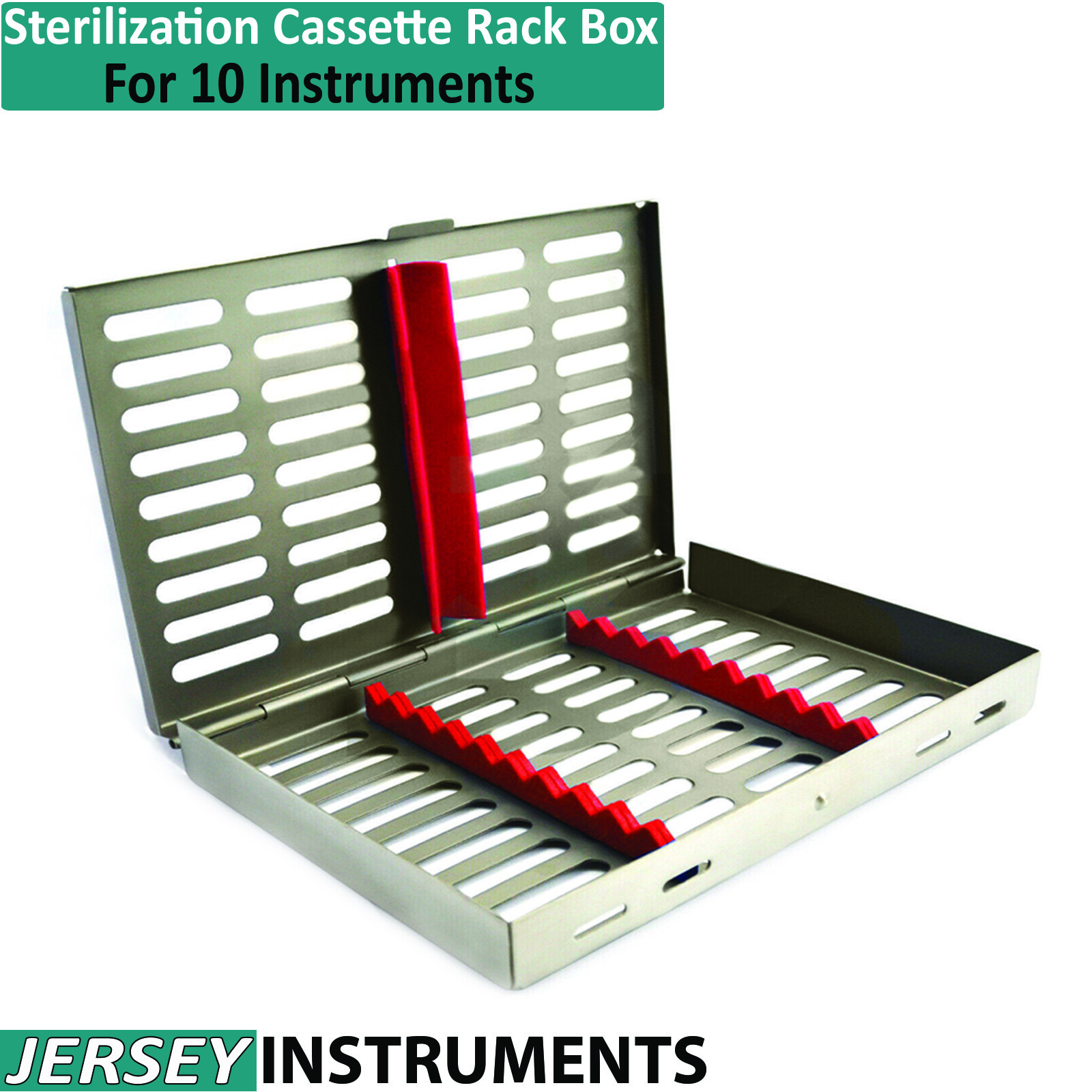 BEADEN® Dental Autoclave Sterilisation Cassette Rack Tray For 10 Instruments New