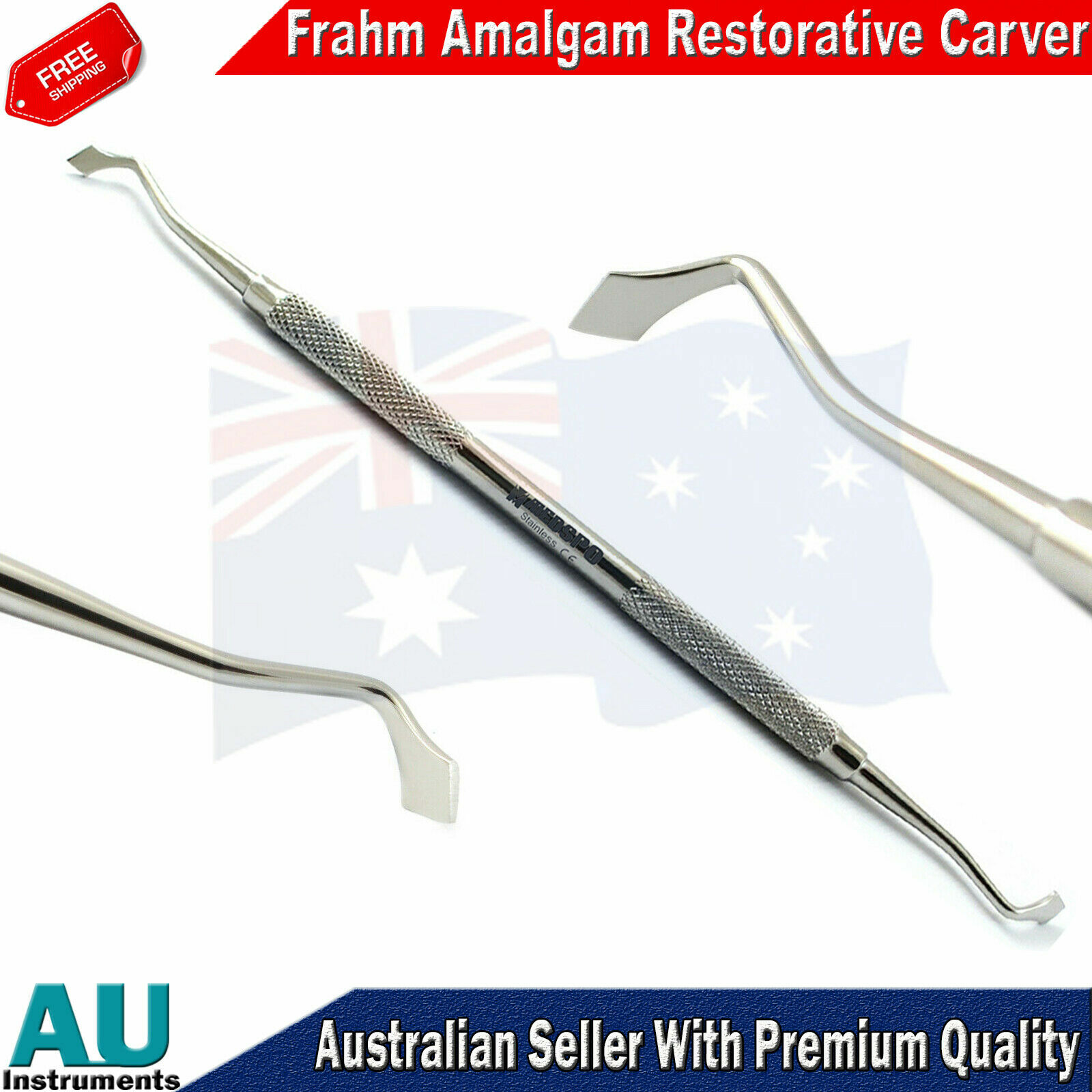4pcs Dental Amalgam Carvers Wax Modelling Mixing Spatula Restorative Hand Tools