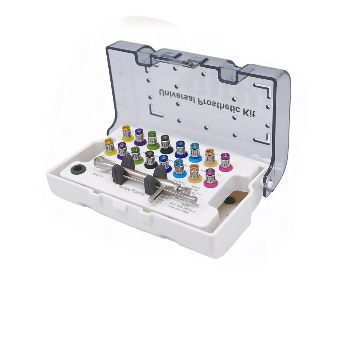 Dental Universal Implant Prosthetic Kit Torque Wrench Screw Drivers Remover+ Box