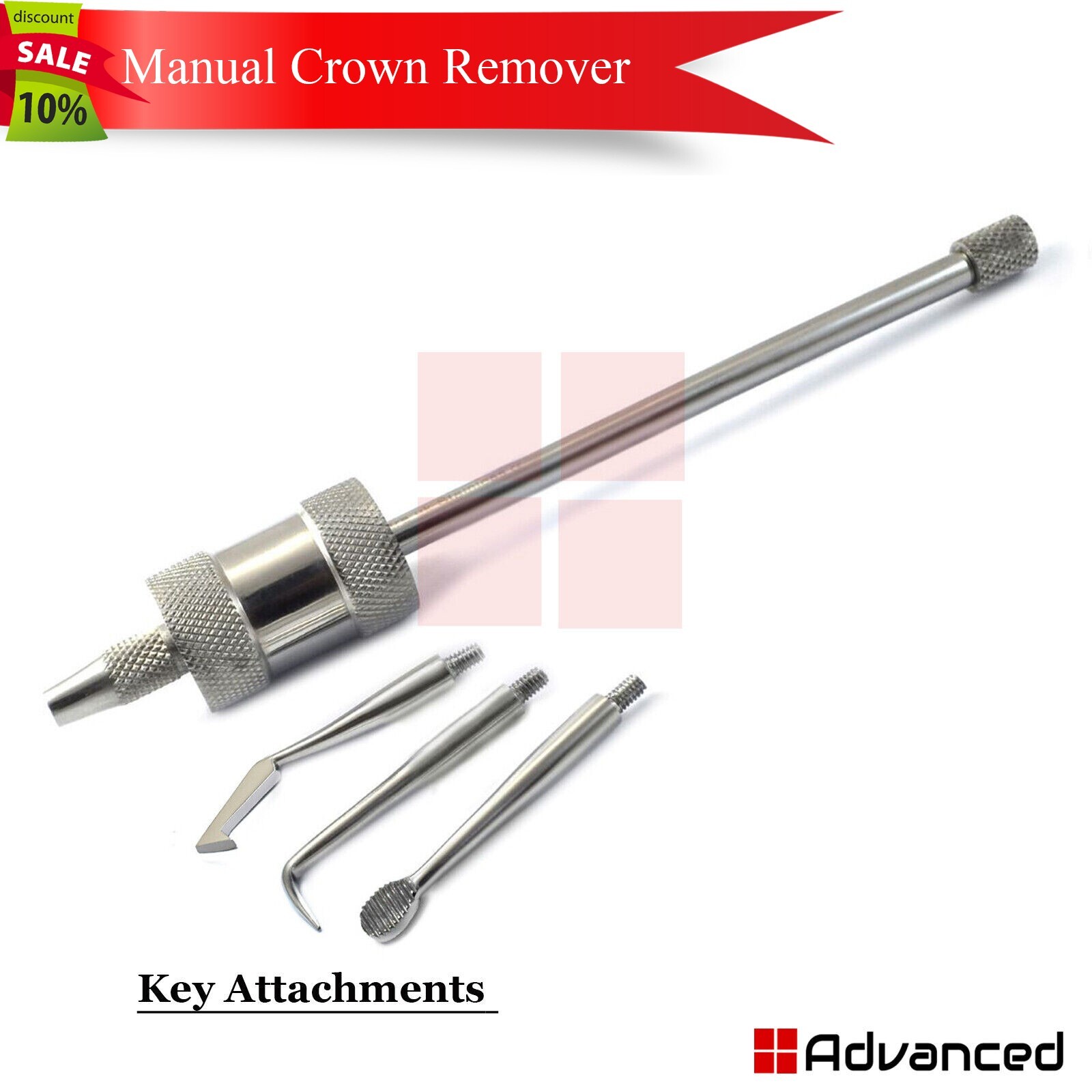 Implant Crown Remover Bridge Restoration Dental Instruments With Key Attachments