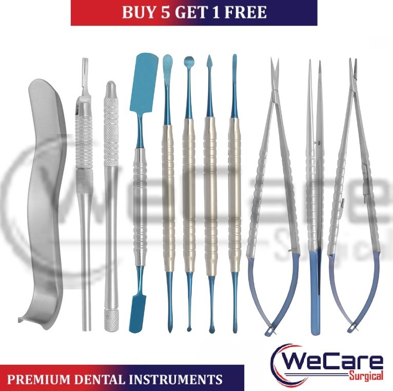 Micro Periodontal Oral Surgery Kit Periosteal Set Dental Mucogingival Instrument