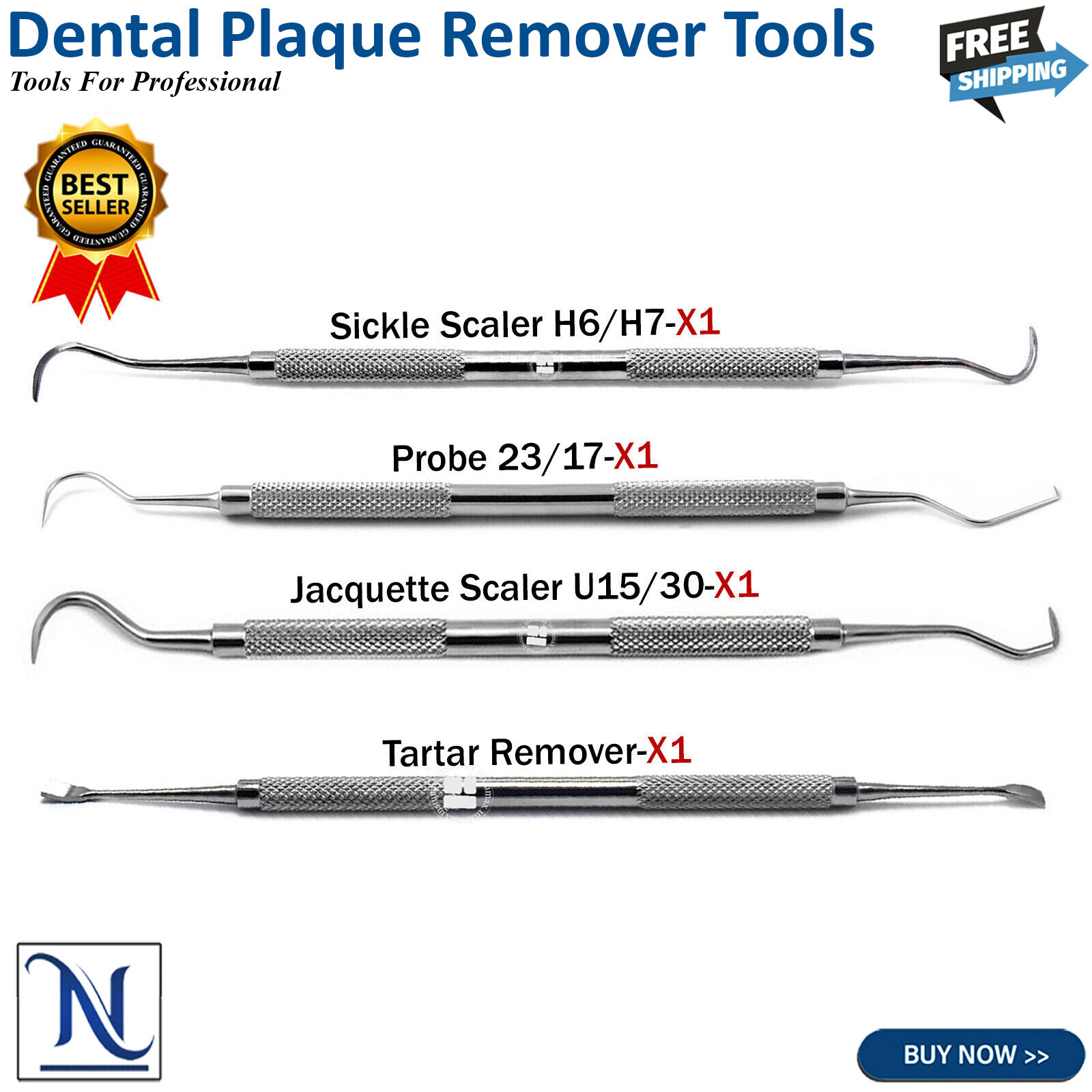 Dental Teeth Calculus Plaque Removing Tools Oral Hygiene Kit Dentists Pick Tools