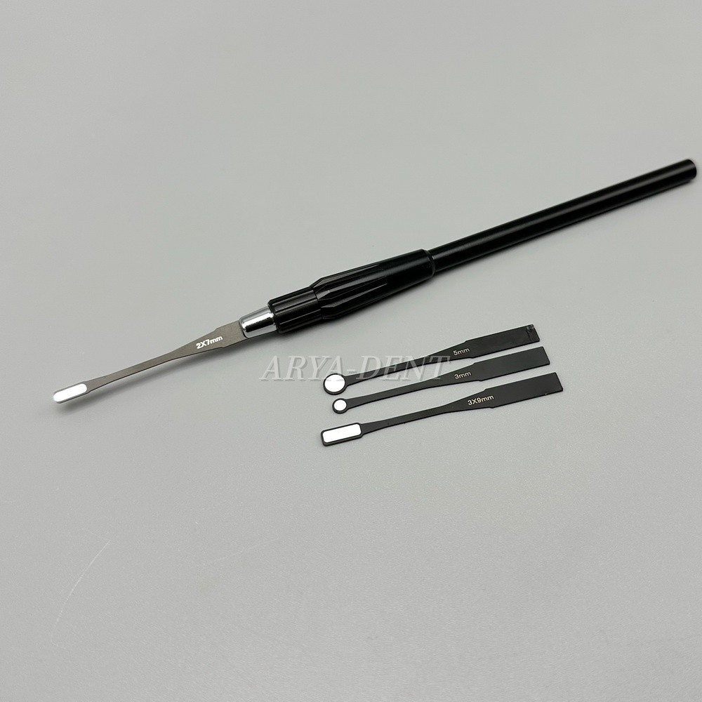Dental Micro Mouth Mirror Reflector Detachable Handle Flexible Odontoscope Set