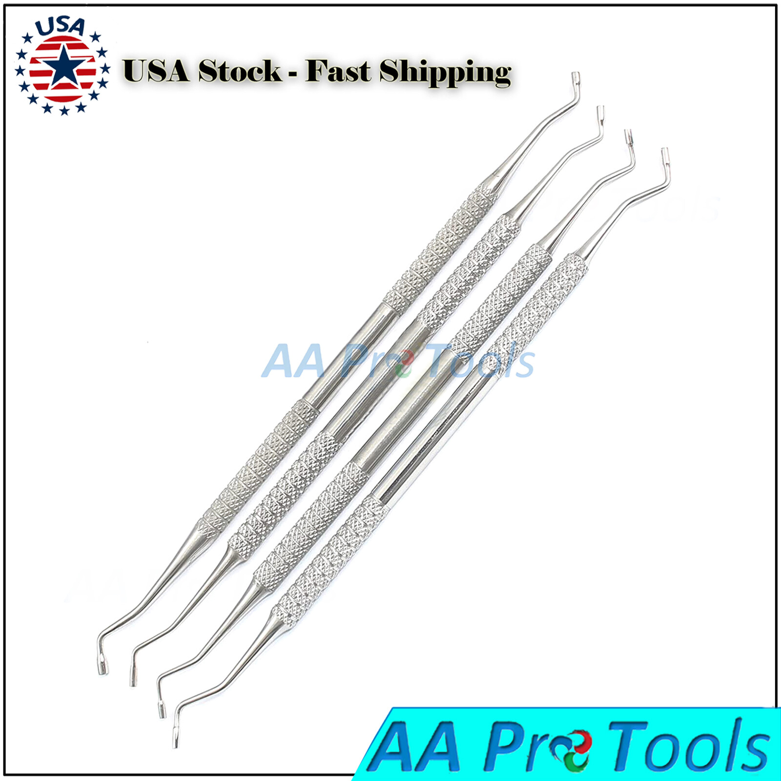 Dental Amalgam Plugger Condenser Composite Filling Restorative Instruments 4PCS