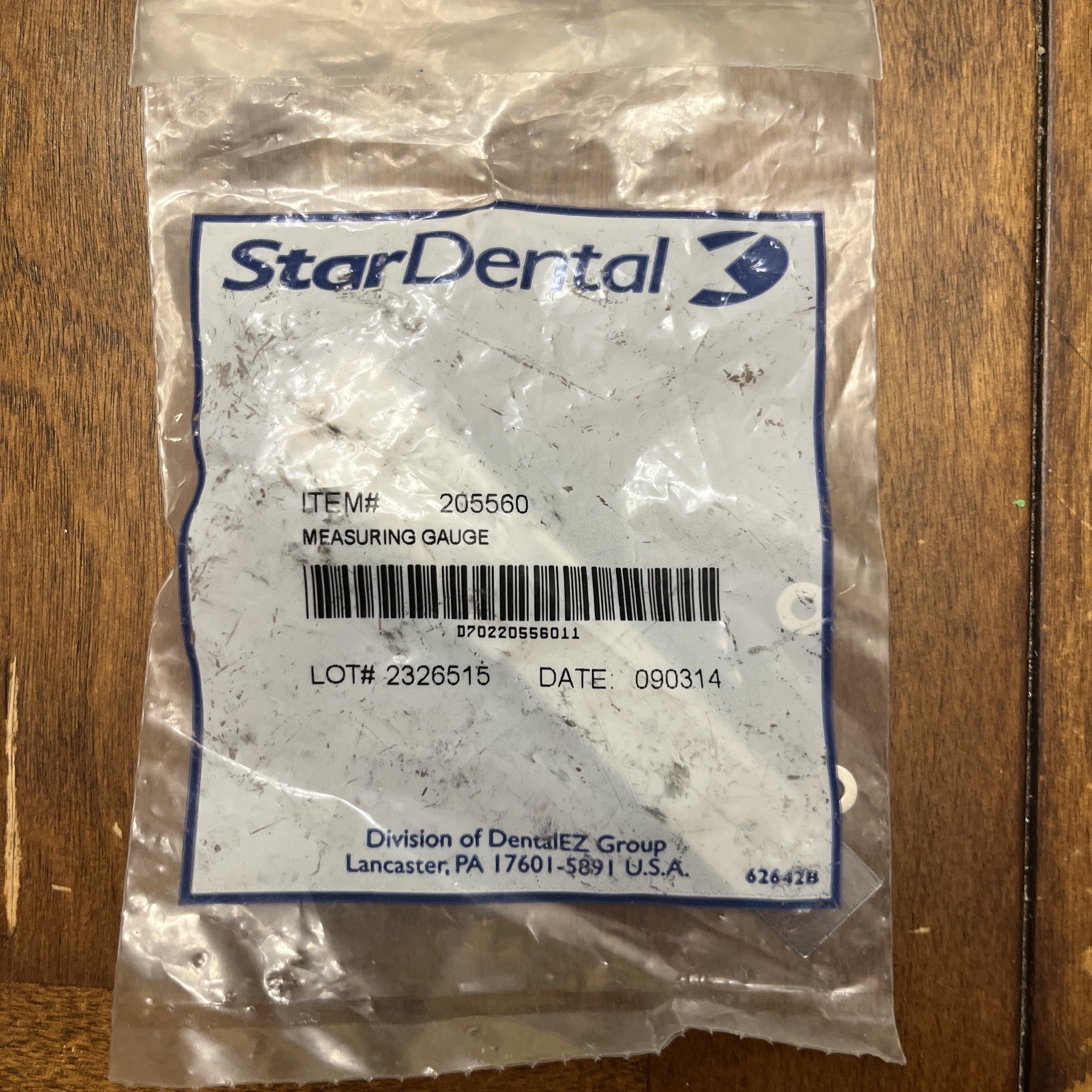 Star Dental Measuring Gauge #205560