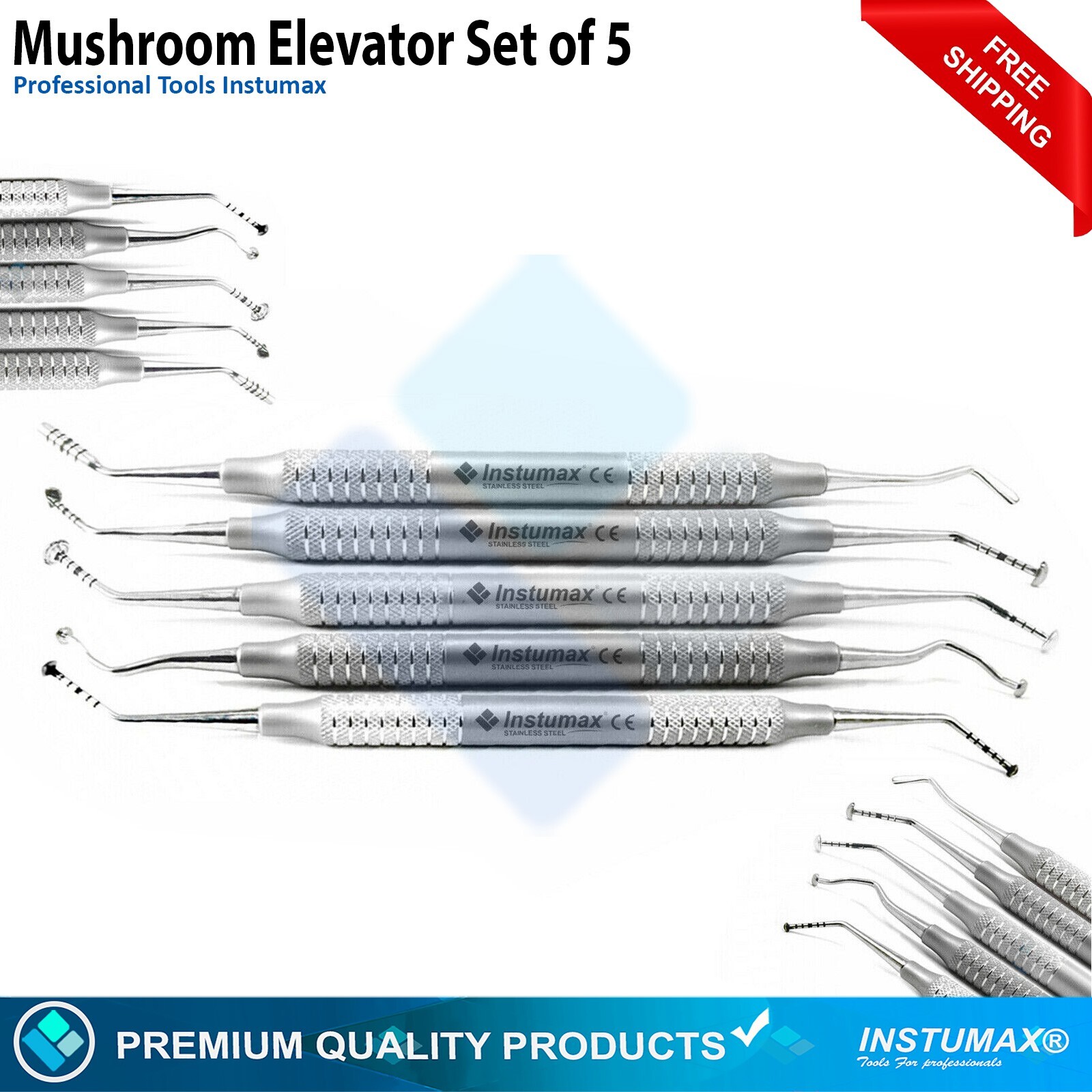 Dental Sinus Lift Mushroom Elevators Periodontal Gum lift Periotome Implant Kit