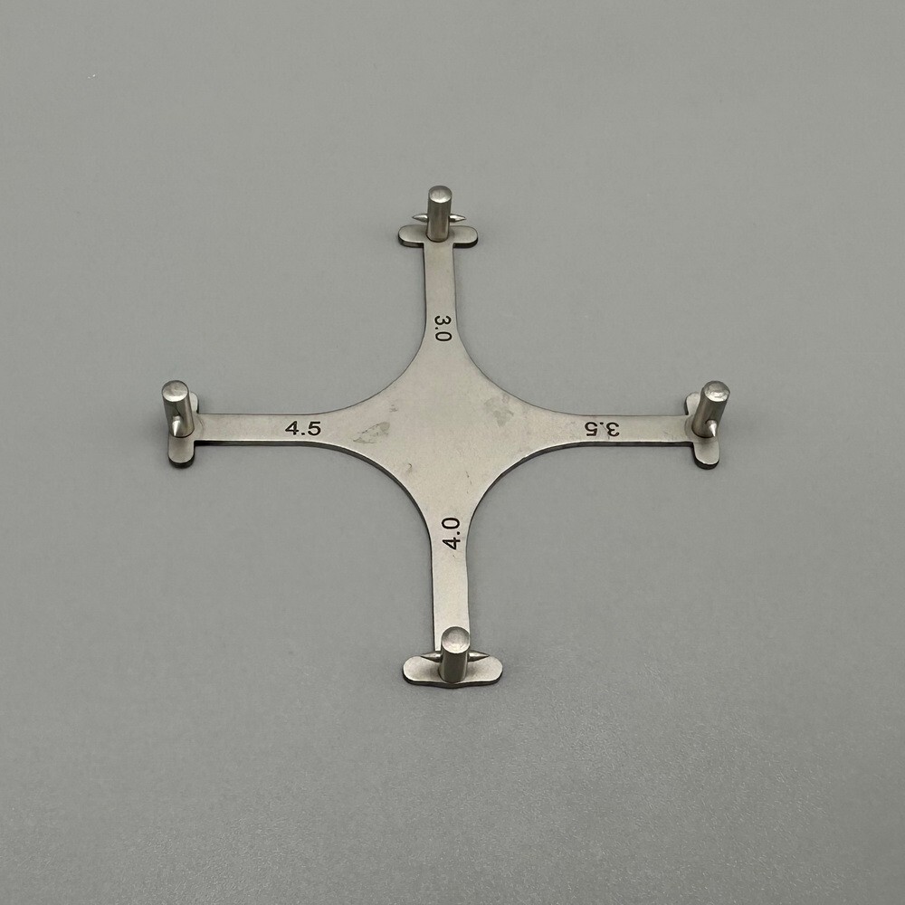 1 Piece Dental Star Gauge For Anterior/Posterior/w marking pen Stainless Steel