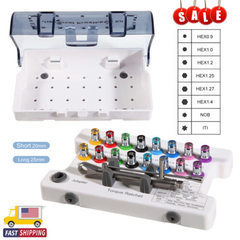 Dental Universal Implant ProstheticTorque Wrench Screw Driver Autoclavable 135°C