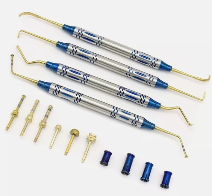 Dental Elevation Kit Sinus Lift Implant Instruments Desk Drills Stoppers 14 Pcs
