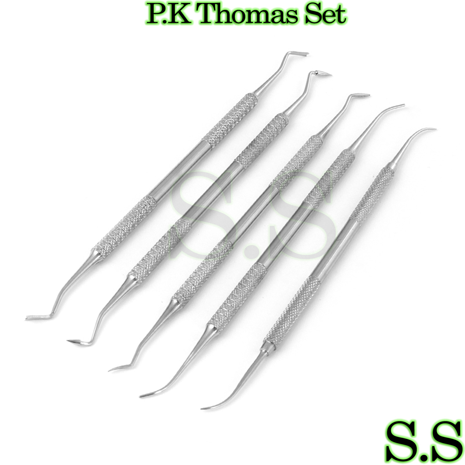 PK Thomas Set Waxing Instruments Set of 5 To Model Wax Carver Tools Dental Lab