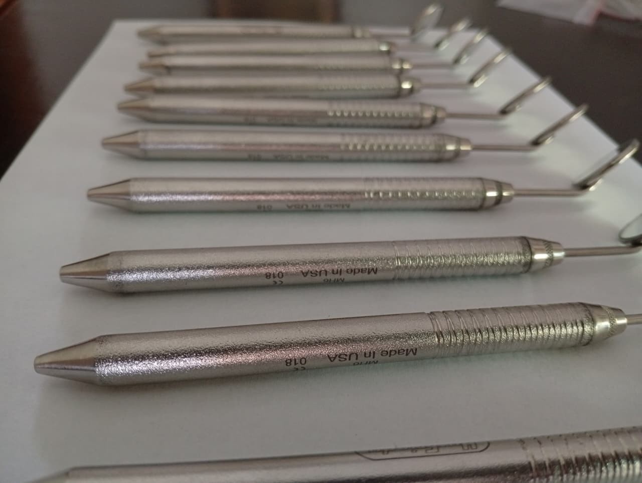 Lot of 100 Pcs Hu-Friedy MH6 Dental Mouth Mirrors Steel Handles Same as Picture