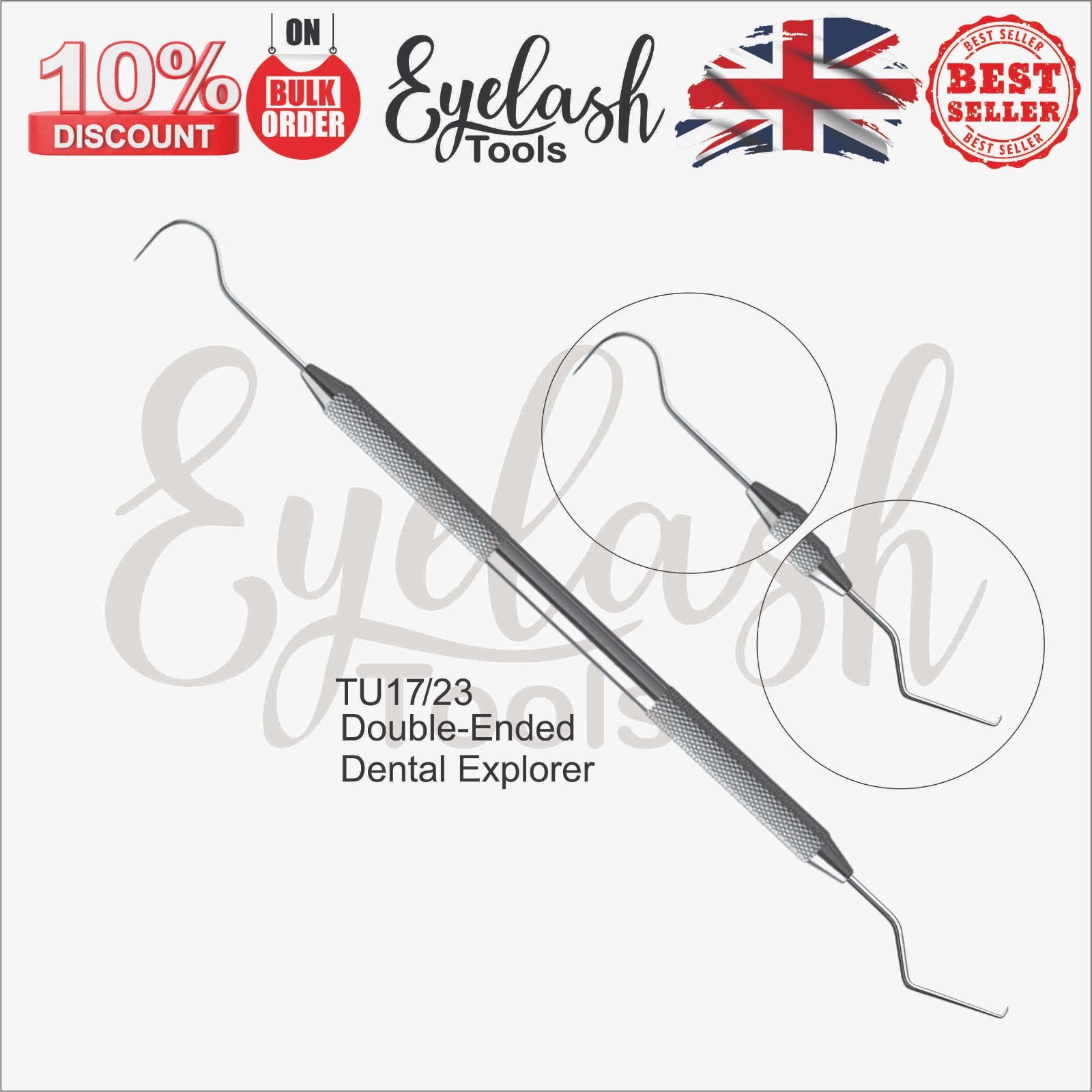 45 Pcs Basic Dental Instruments Set Mirror Explorer College plier German Grade