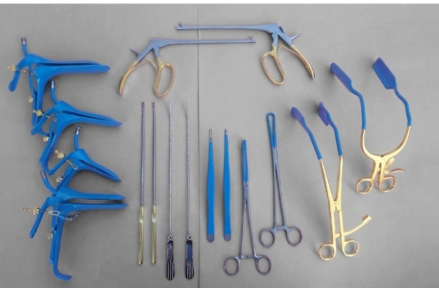 Obstetrics & Gynecology Set Speculum Forceps Leep Retractors Kevorkian Curette