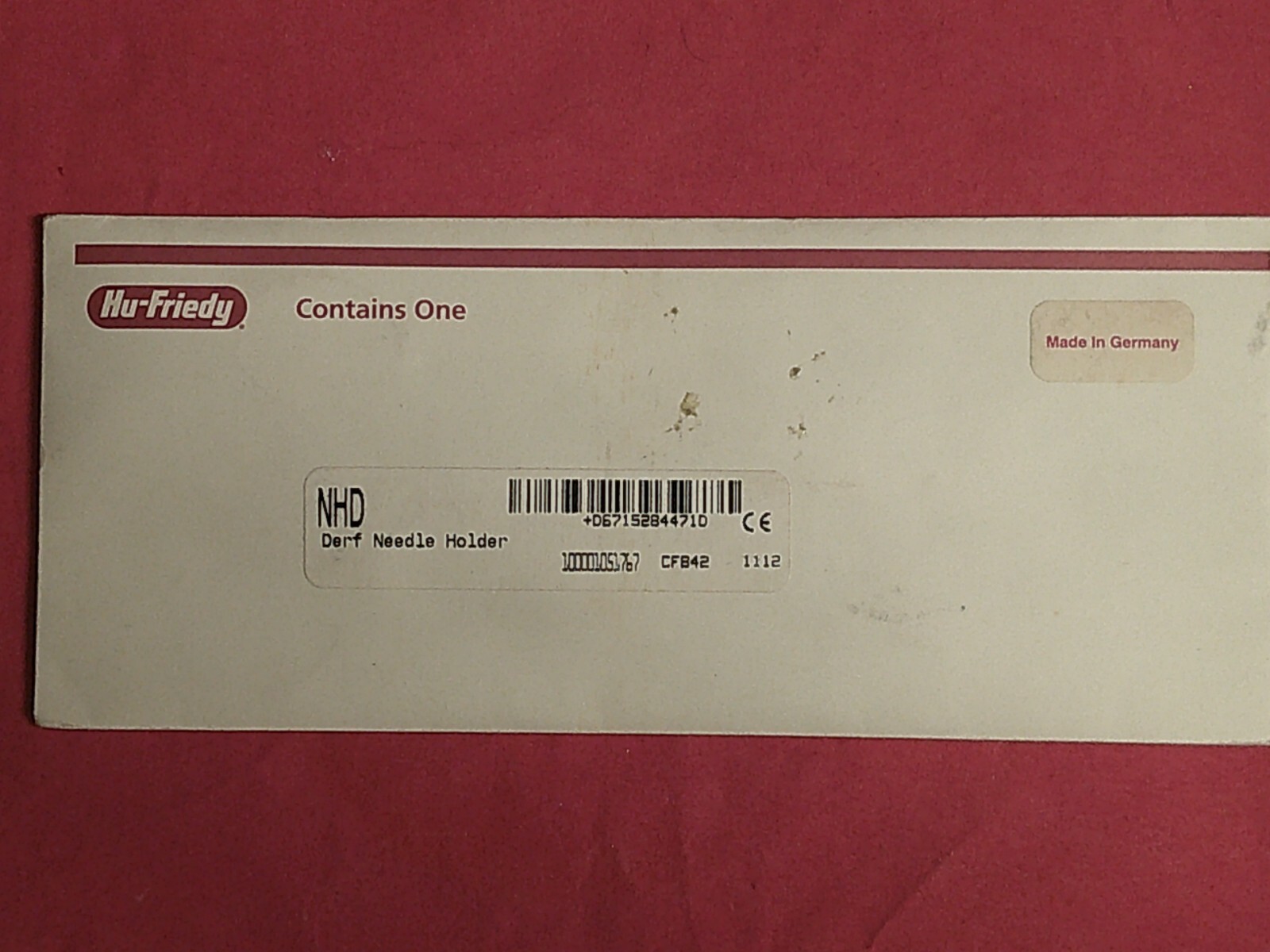 Dental Hu-Friedy Derf Needle Holder NHD