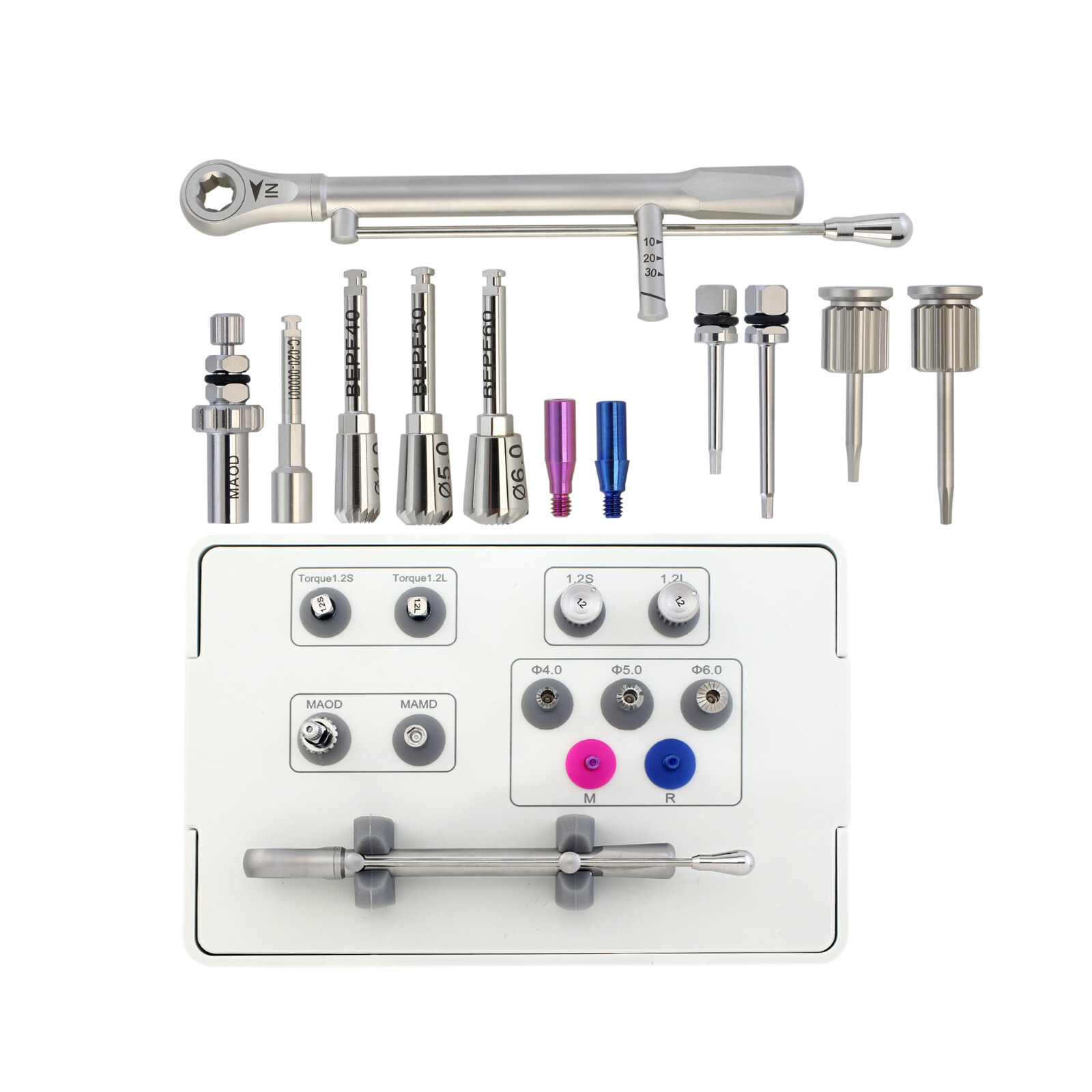 Implant Prosthetic Kit Hiossen Osstem Torque Wrench Bar Driver Hex 1.2 Multi ABT