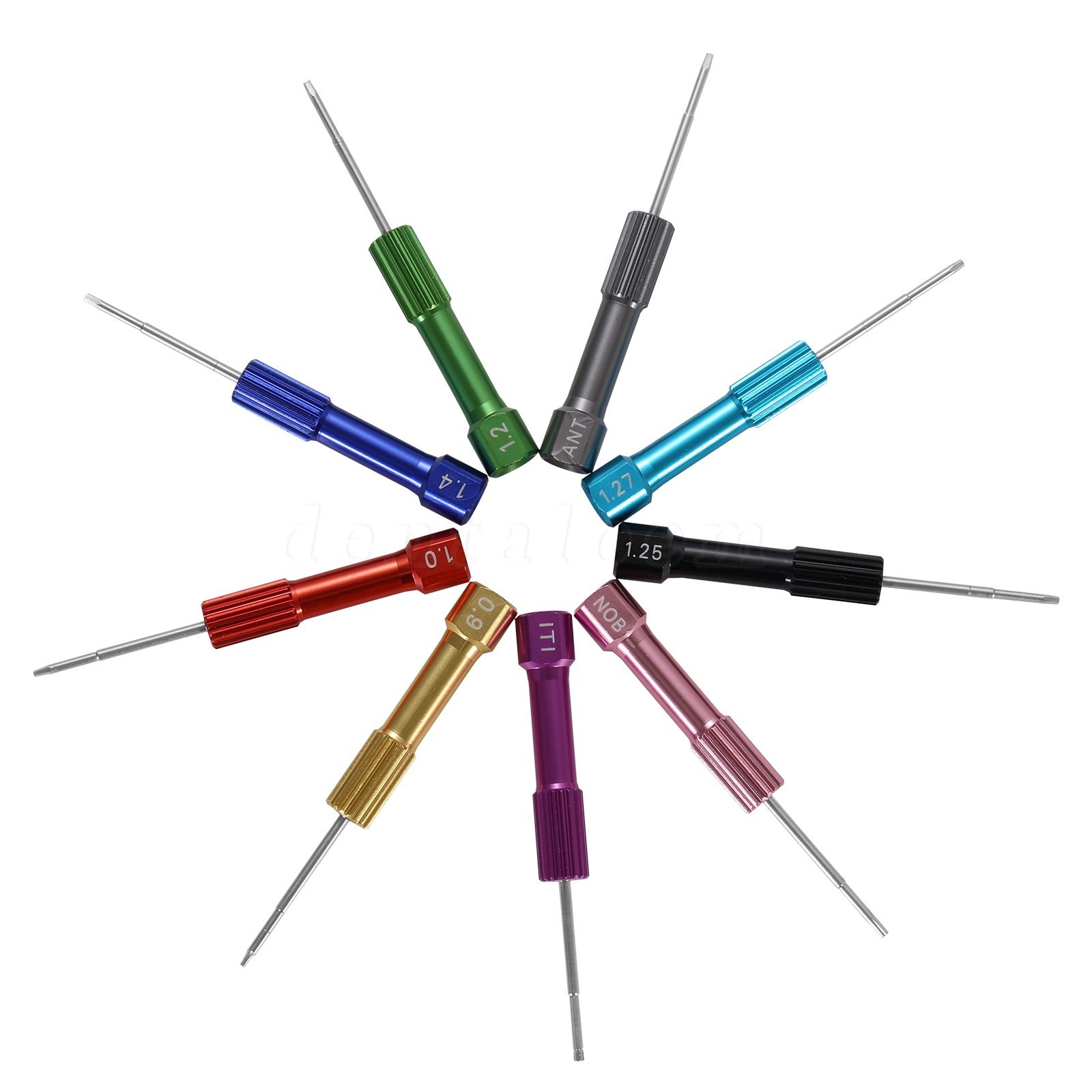 Implant Pro Dental Implant Screwdriver Kit with Set of 9 Drivers and Base Holder