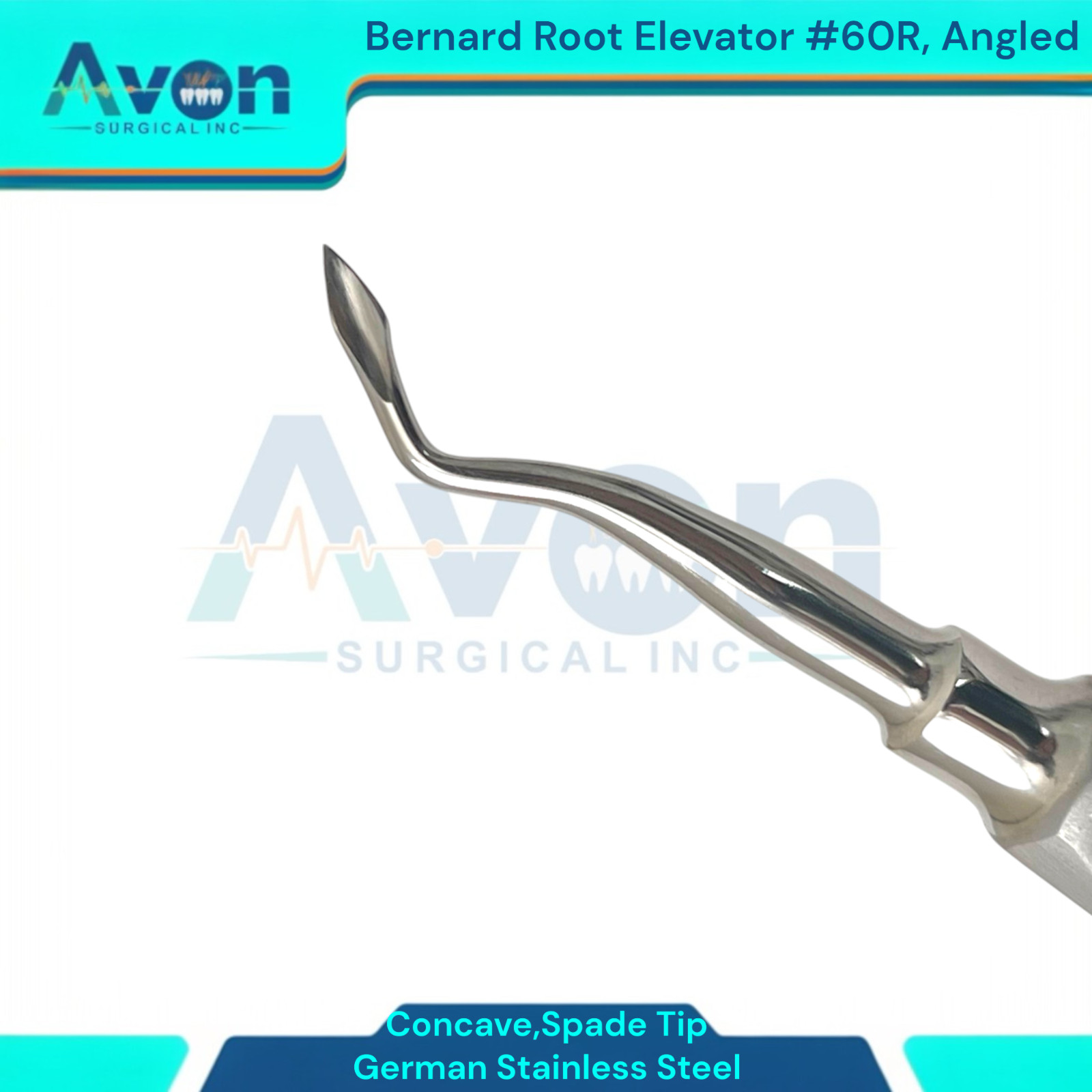 Left & Right Bernard Root Dental Elevator Picks, #60L+#60R, Gold Ends, 2PK