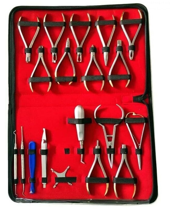 19 Piece Dental Orthodontics Instruments Set with EMS Technology Stainless Steel