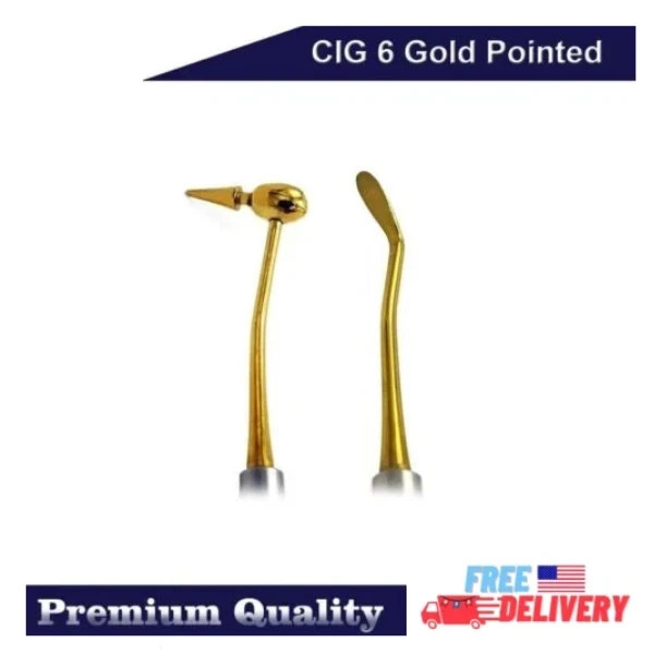 Dental Restorative Composite Instrument Titanium Gold CIG 6 Filling Tool