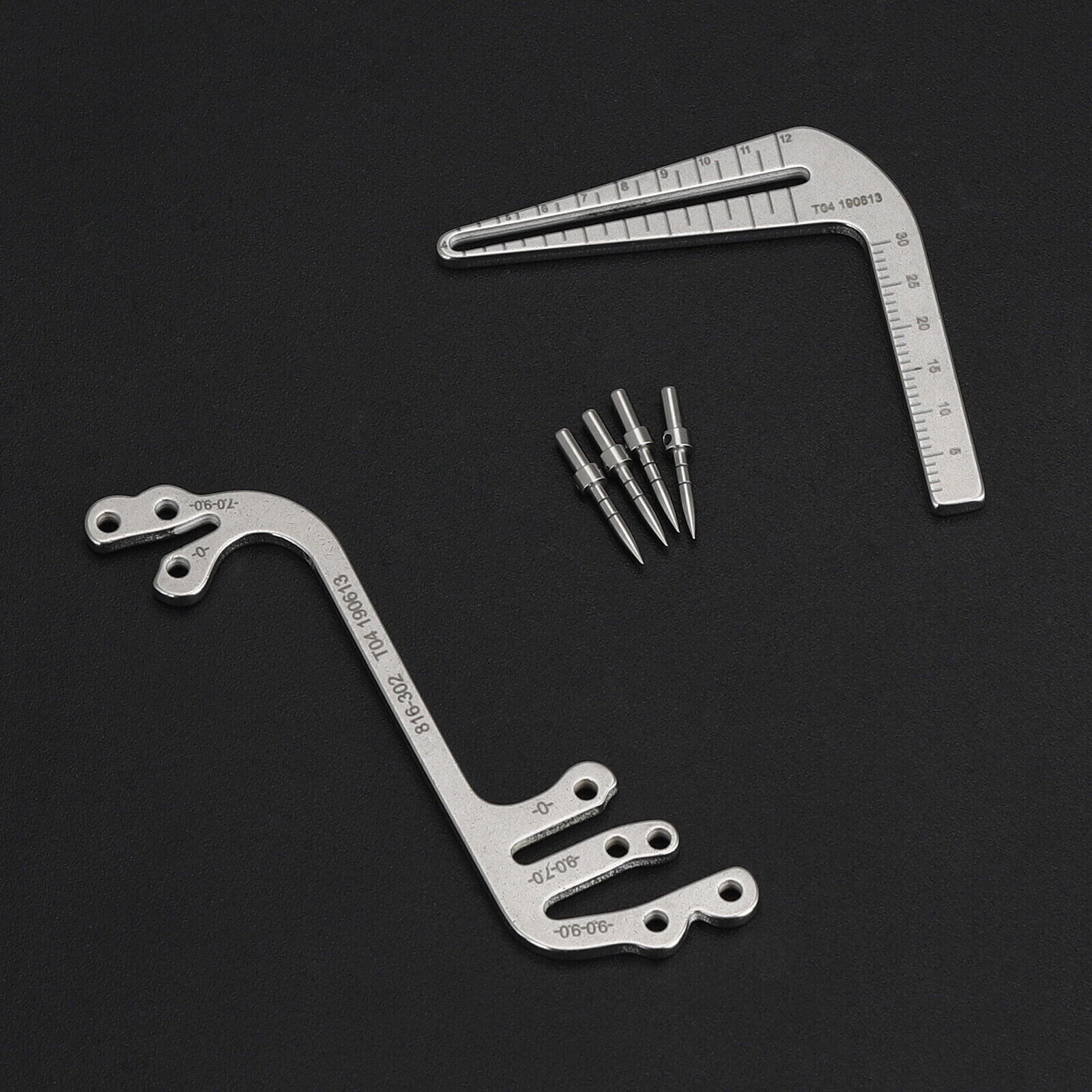 Dental Implant Guide Locator Measure Ruler Caliper L/S Parallel Pins Set