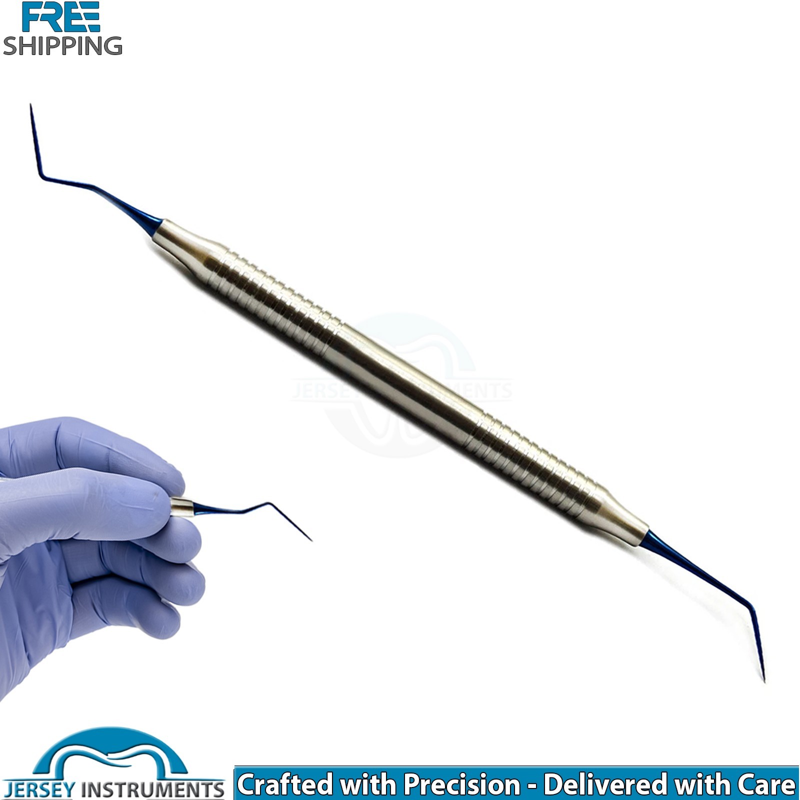 Dental DG-16 Explorer Blue Tips Double Ended Explorer Examination Diagnostic New