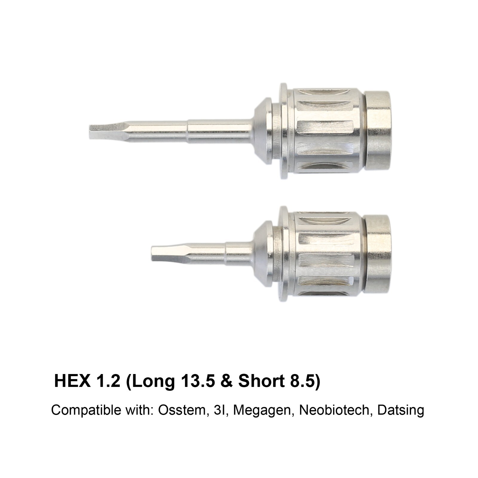 Dental Hand Driver Hex Screwdriver Stainless Steel Long & Short