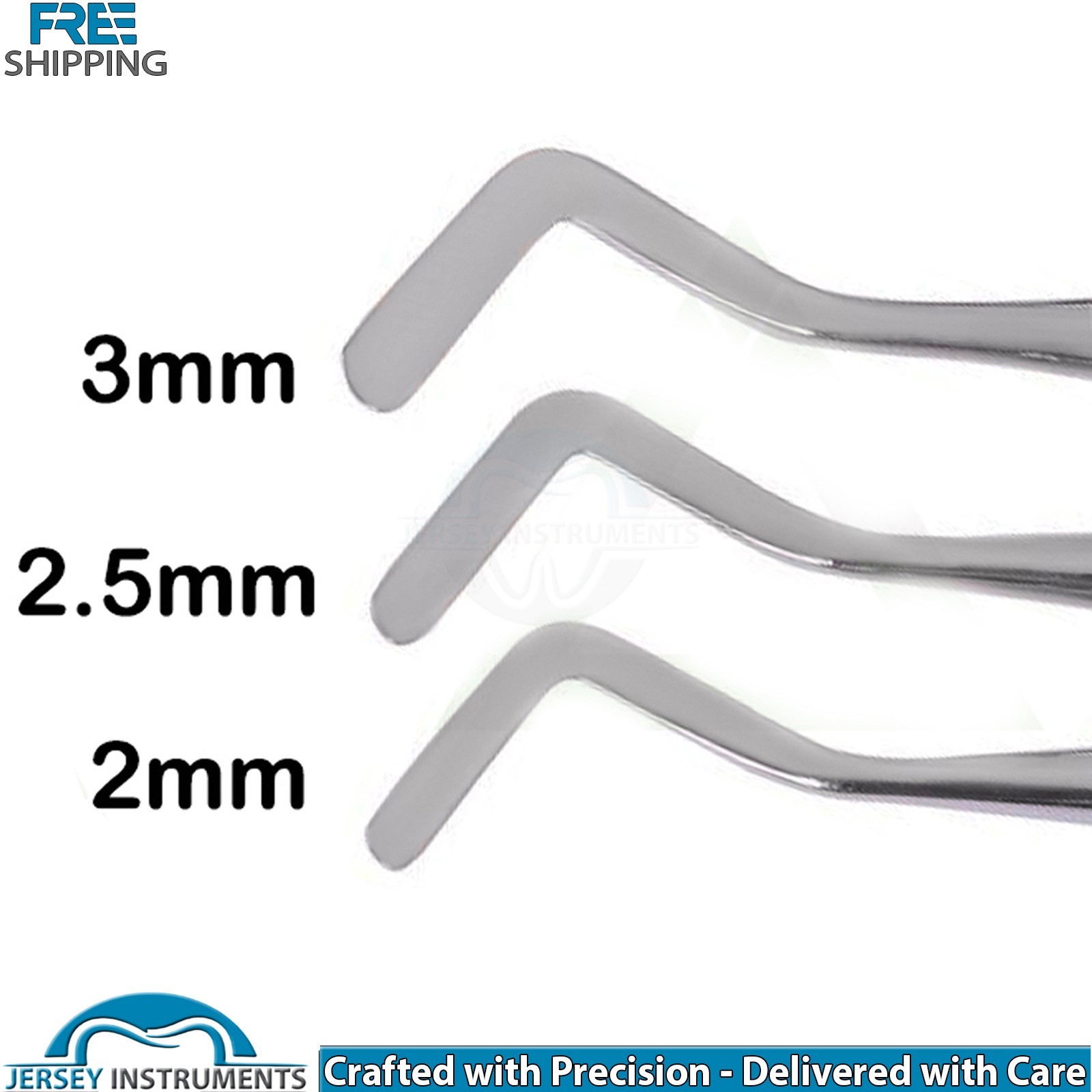 Heidmann Spatula Dental Laboratory Composite Spatula Set of 3 2mm 2.5mm 3mm New